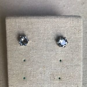 Stella & Dot Sparkle Studs Smokey